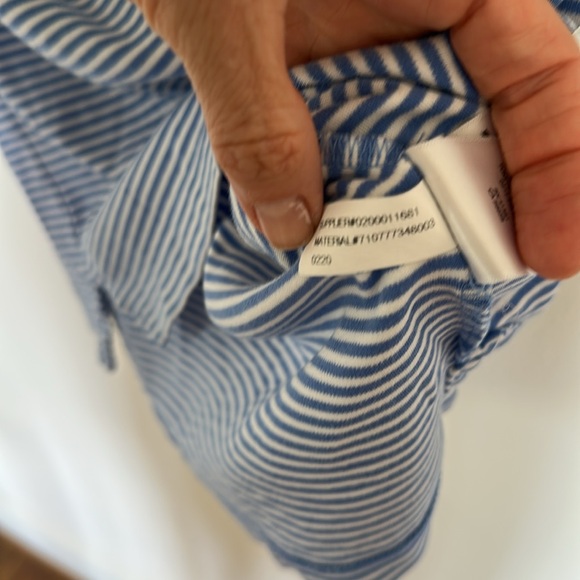 Polo Ralph Lauren Custom Slim Fit Polo – Blue & White Striped – Size Medium - Picture 8 of 9